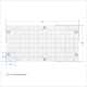 24V LED Light Sheet - 18.9” x 9.5” - 180° Optics - IP20 - XH Pin Connection - 60mm Segments - 5000K / 4000K / 3000K